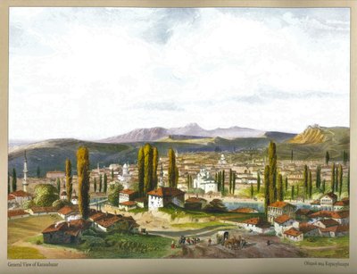 Carlo Bossoli. Karasubasar. Gesamtansicht von Carlo Bossoli